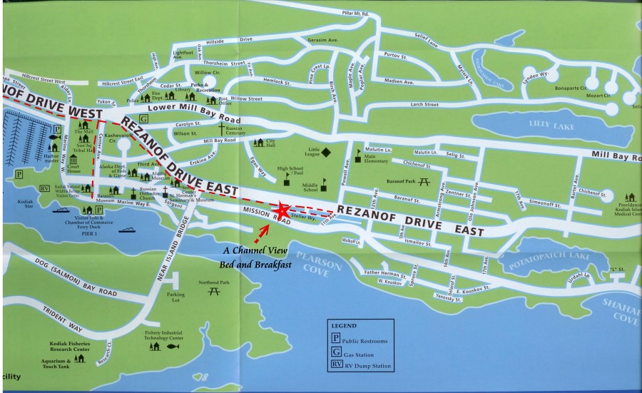 Kodiak Street Map - 1010 Stellar Way